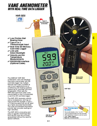 Thumbnail of document Data Sheet - HHF-SD2 Vane Anemometer with Real Time Data Logger